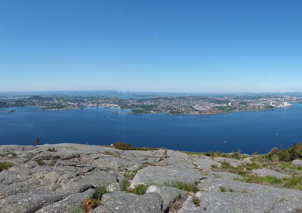 Stavanger city view from Lifjellet